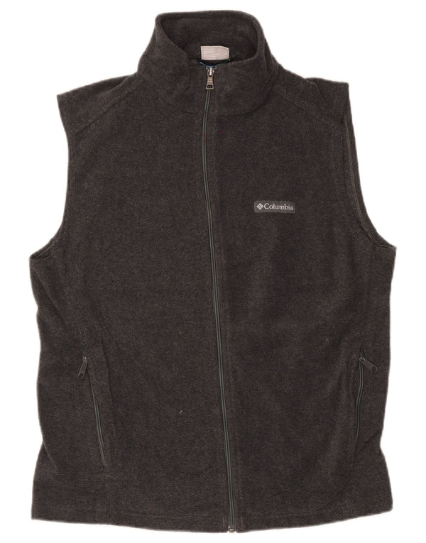 Columbia Womens Fleece Gilet UK 14 Medium Grey Polyester