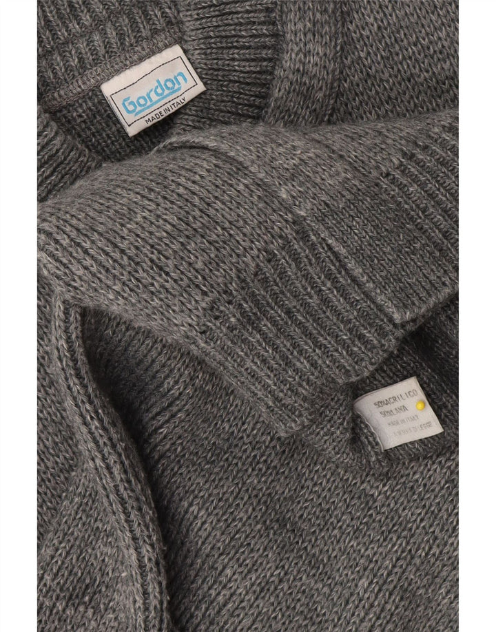 Ανδρικό πουλόβερ Gordon Cardigan Μικρό Γκρι Μαλλί