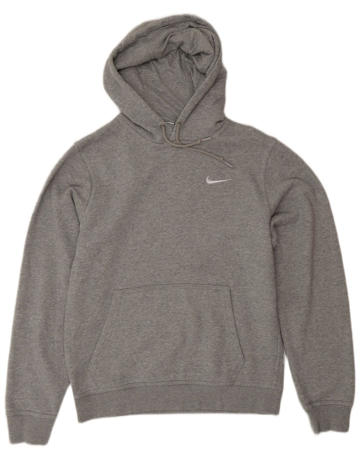Nike Mens Hoodie Jumper Small Grey Flecked Cotton