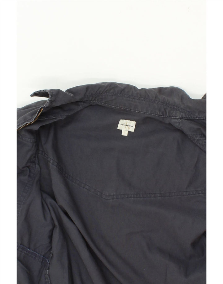 CALVIN KLEIN JEANS Girls Utility Jacket 9-10 Years Grey Cotton Vintage Calvin Klein Jeans and Second-Hand Calvin Klein Jeans from Messina Hembry 