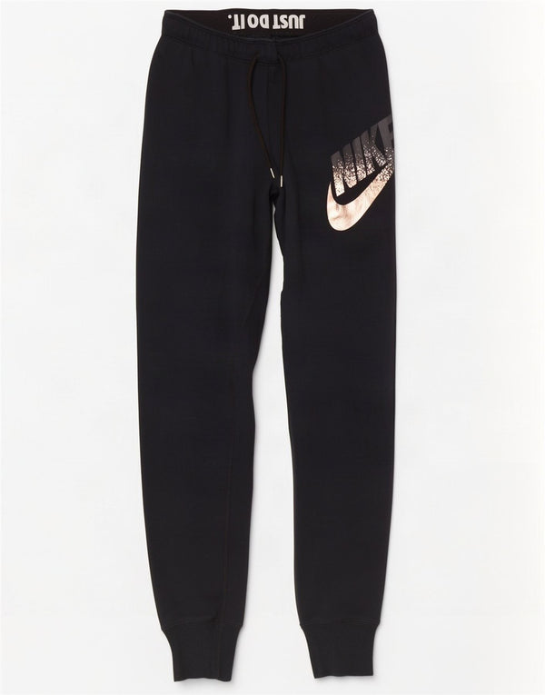 Nike Damen-Trainingshose mit Grafik, Jogginghose, Größe S, Größe S, Schwarz, Baumwolle