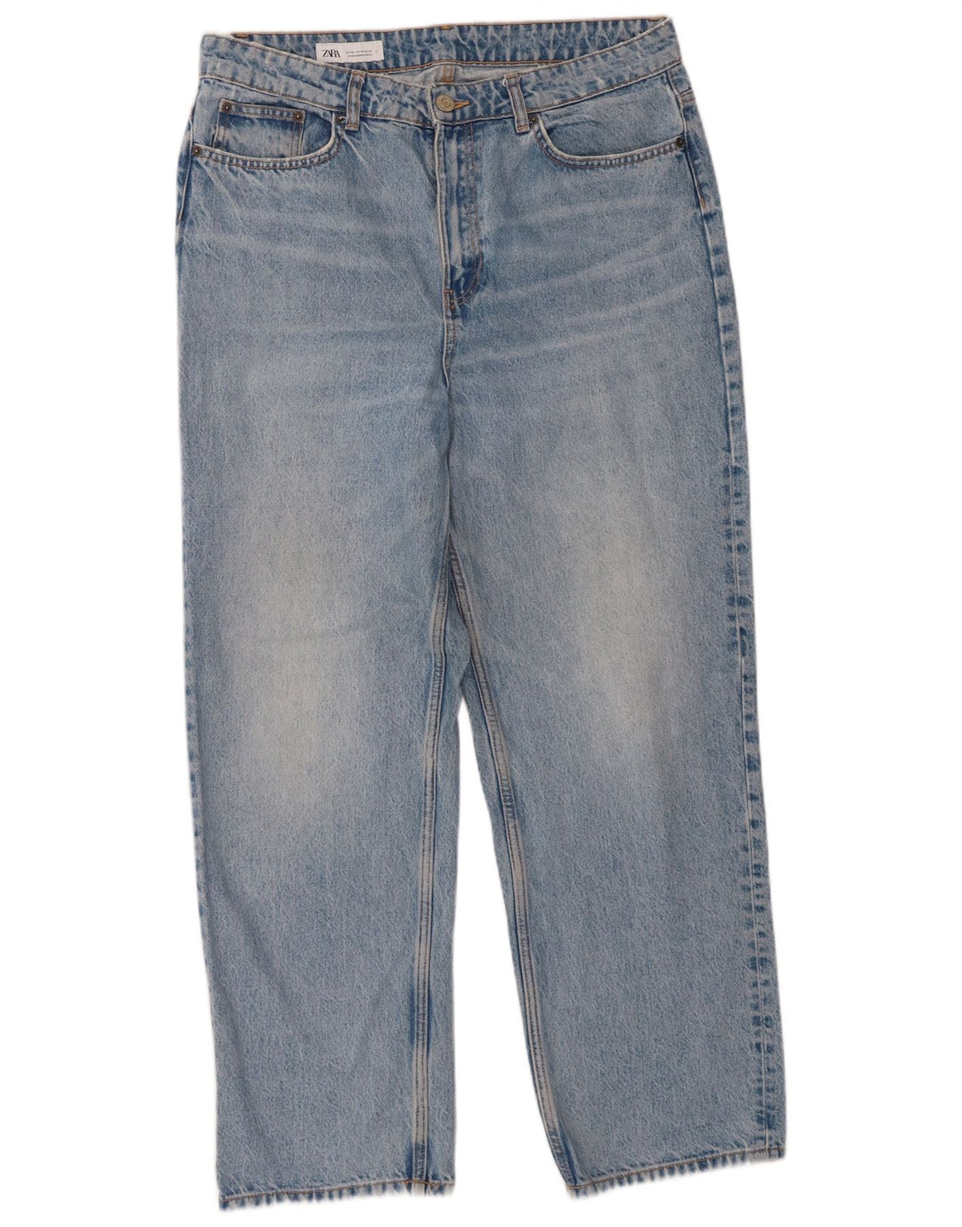 Zara Womens Straight Jeans EU 46 XL W36 L29 Blue