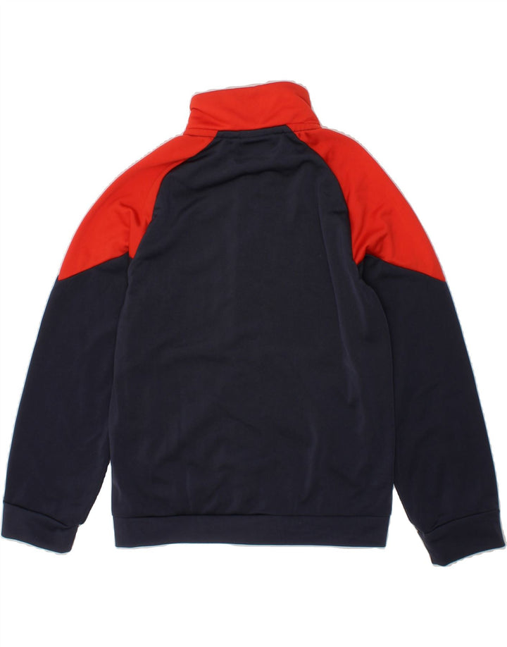 PUMA Boys Graphic Tracksuit Top Jacket 5-6 Years Navy Blue Colourblock Vintage Puma and Second-Hand Puma from Messina Hembry 