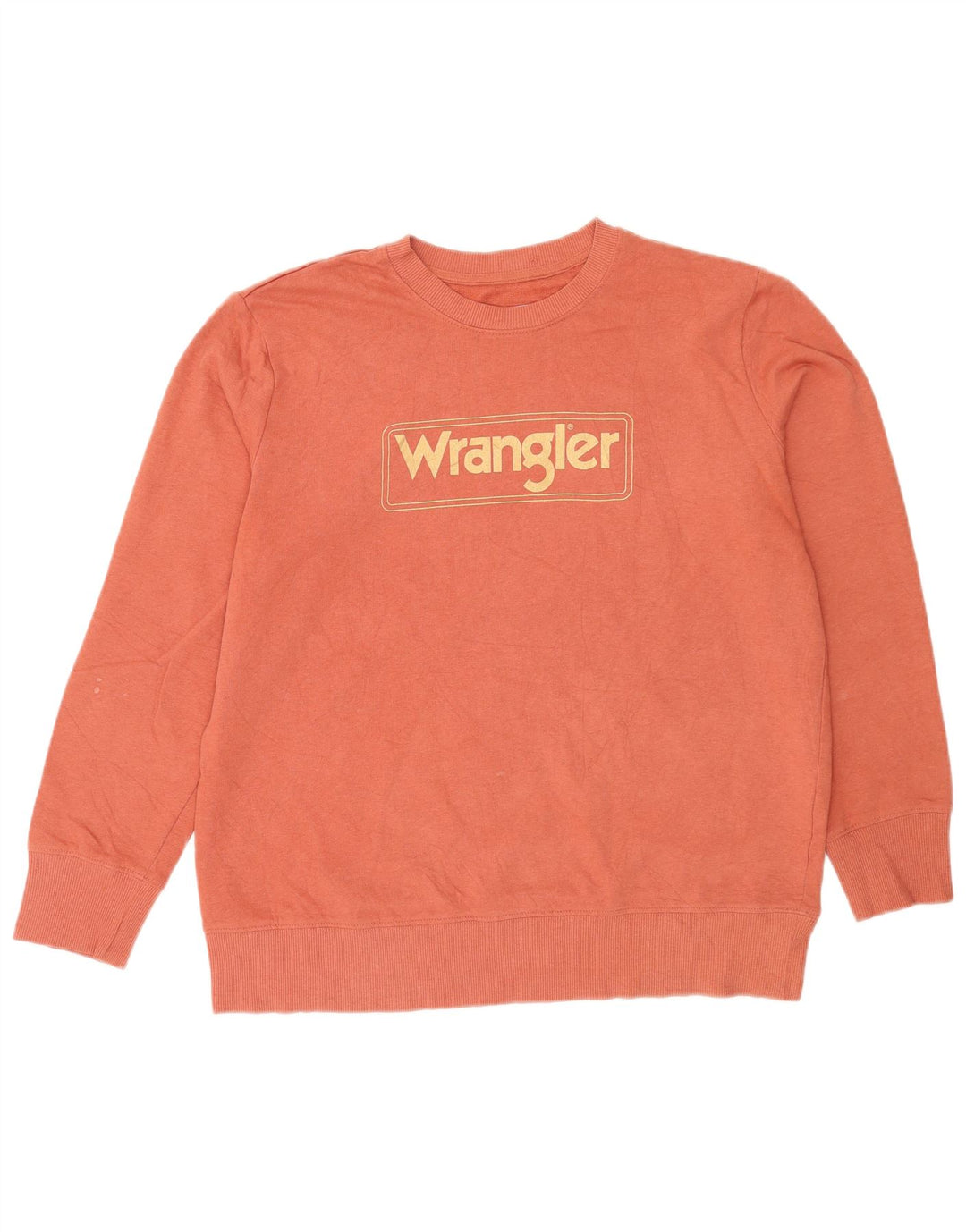 Hanorac grafic pentru bărbați Wrangler Pulover mare portocaliu