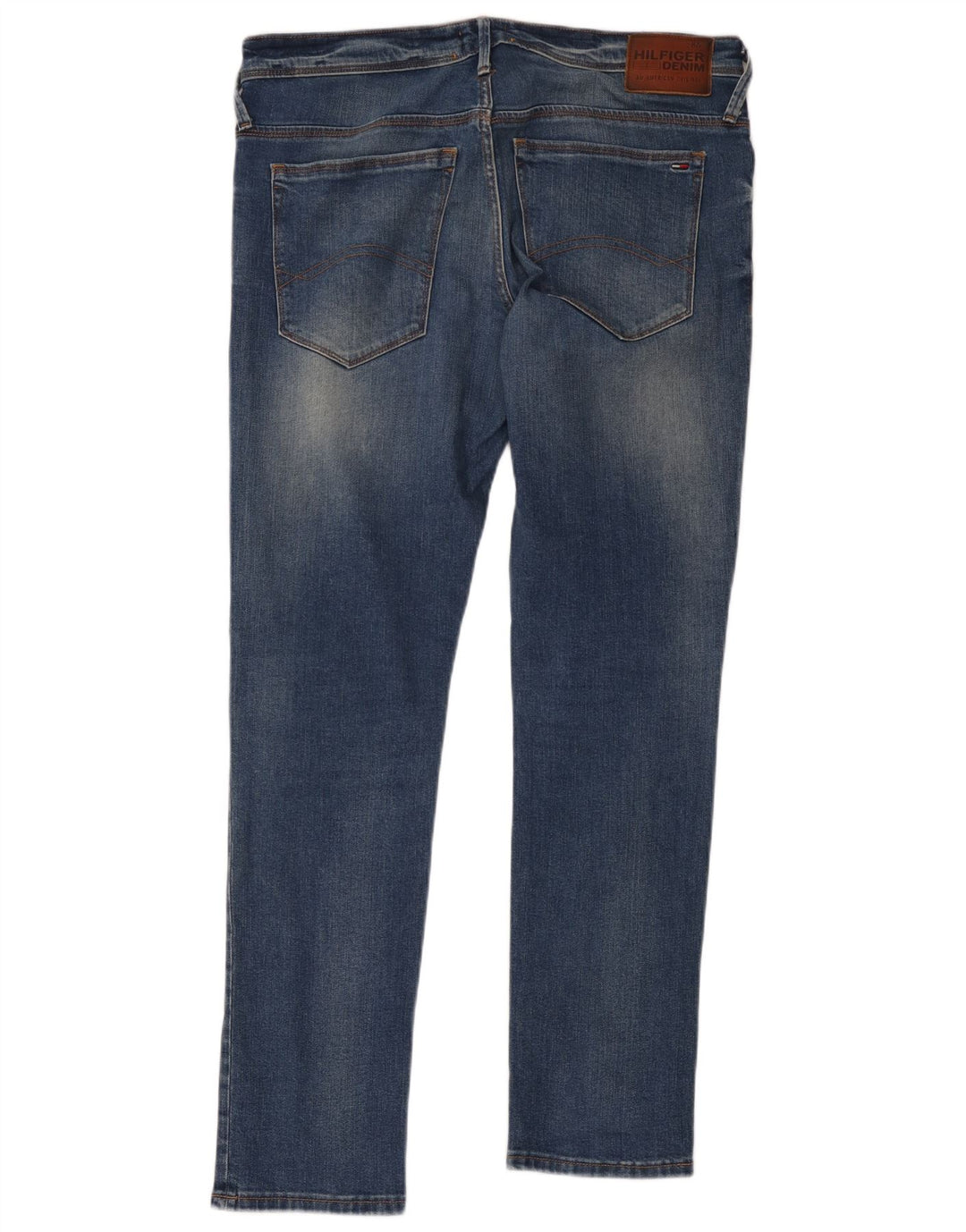 Tommy Hilfiger Mens Slim Jeans W34 L32 Blue Cotton