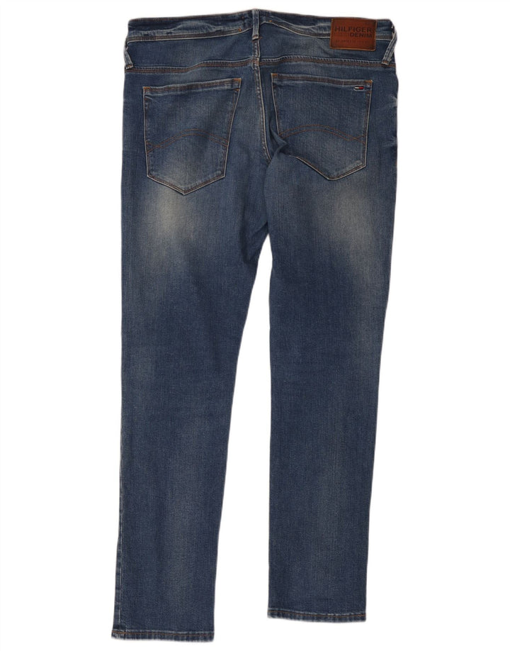 Tommy Hilfiger Mens Slim Jeans W34 L32 Blue Cotton