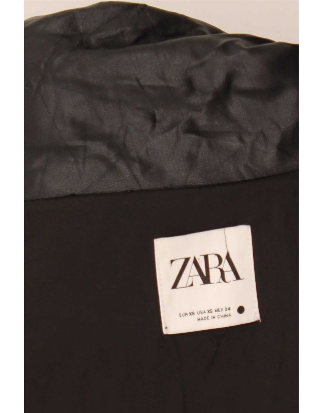 Zara Dame Oversized Polstret Jakke UK 6 XS Sort