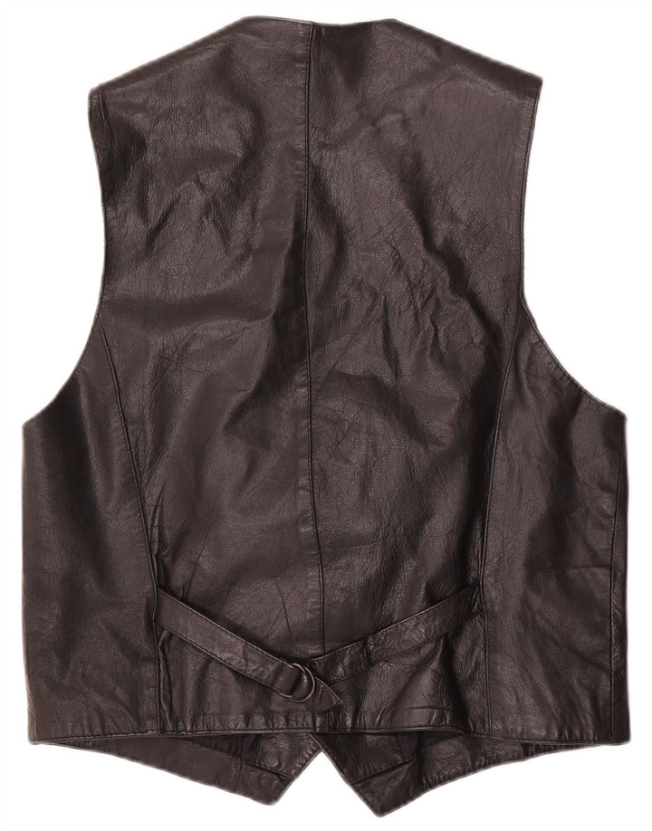 Conbipel Herre Lædervest IT 52 Large Sort