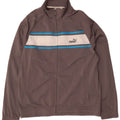 PUMA Mens Tracksuit Top Jacket Medium Grey Colourblock Polyester