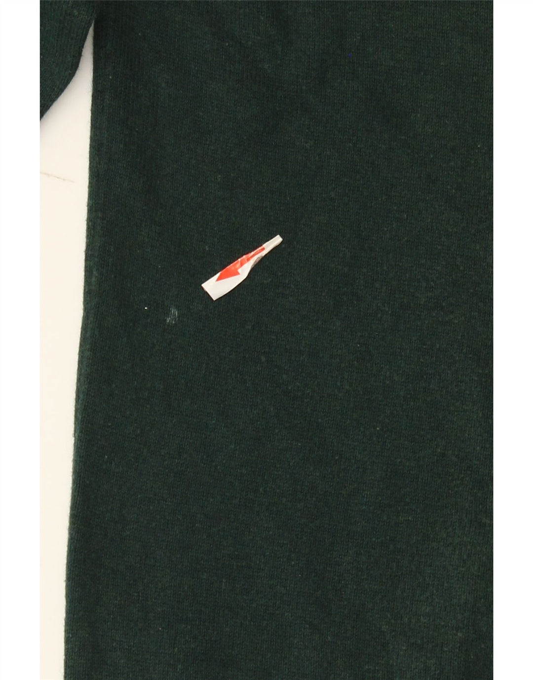 Massimo Dutti Herre Zip Neck Jumper Sweater Stor Grøn Bomuld