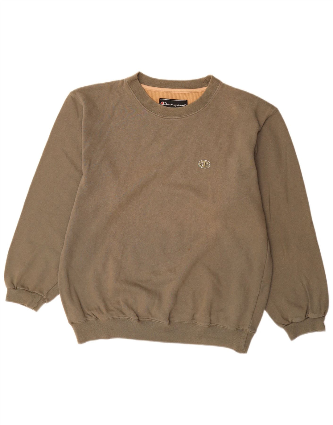 CHAMPION Mens Sweatshirt Jumper Medium Brown Cotton