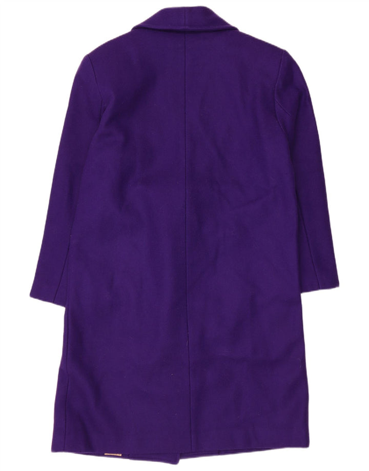 David Benjamin Womens Double Breasted Coat US 8 Medium Purple Wool