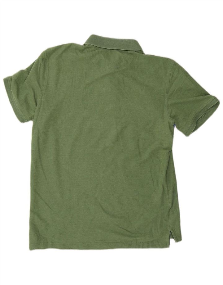 Polo da uomo IZOD in cotone color block verde medio