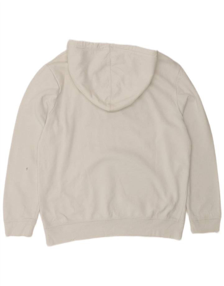 Gap Mens Graphic Hoodie Jumper Large White Cotton