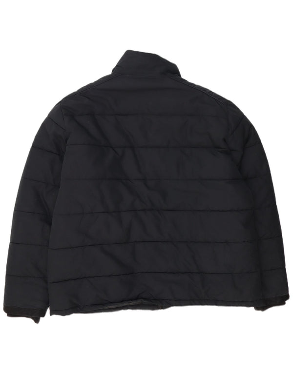 Marks & Spencer Herren Wattierte Jacke UK 46 3XL Schwarz Polyester