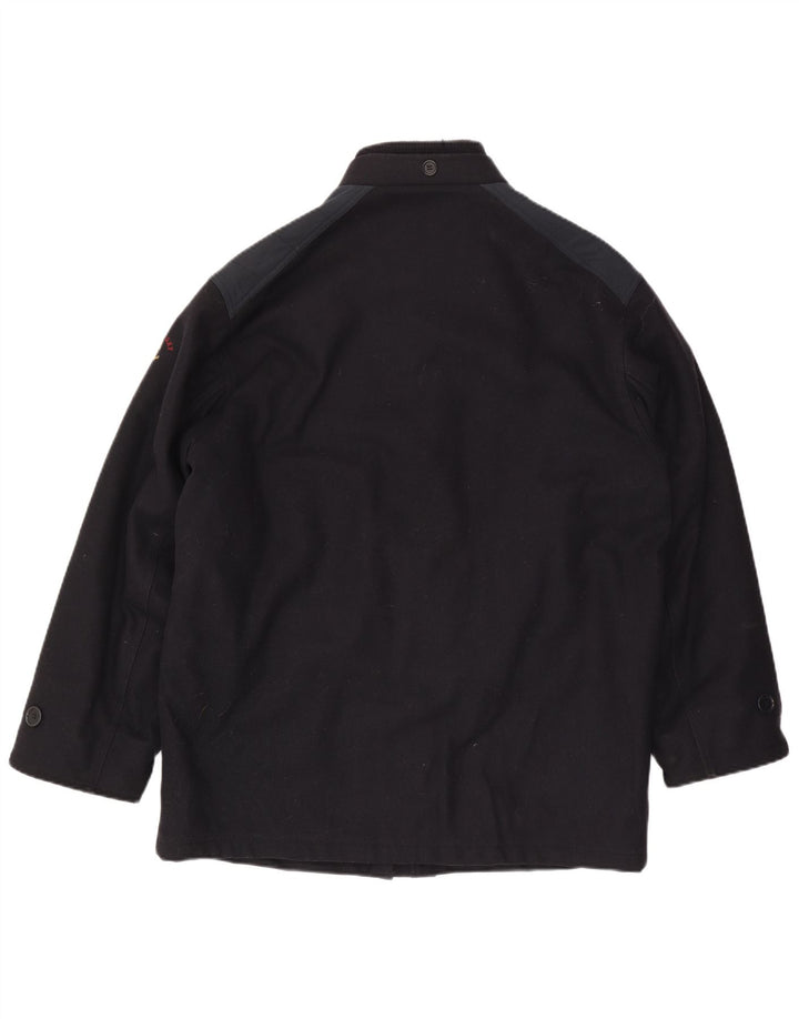 Sea & Sky Mens Utility Jacket UK 40 Large Navy Blue Wool