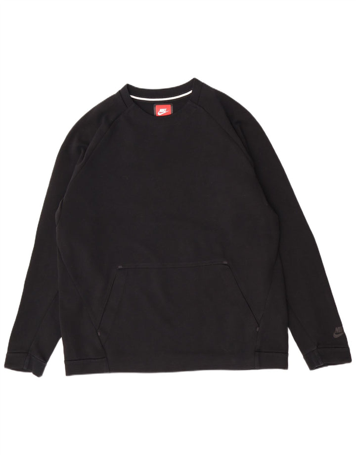 Nike Mens Sweatshirt Jumper XL Black Cotton