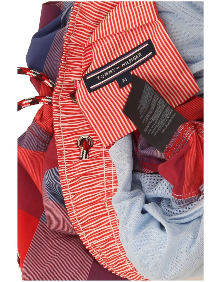 Tommy Hilfiger Badeshorts til mænd Medium rød ternet nylon