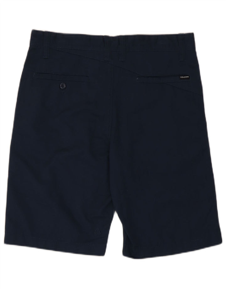 Pantalones cortos chinos Volcom para hombre W29 Small Poliéster azul marino