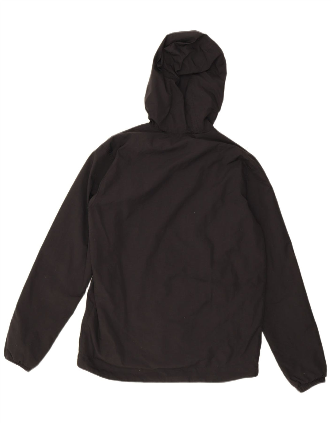 Lyle & Scott Herren-Regenjacke mit Kapuze, UK 36, Small, schwarzes Nylon