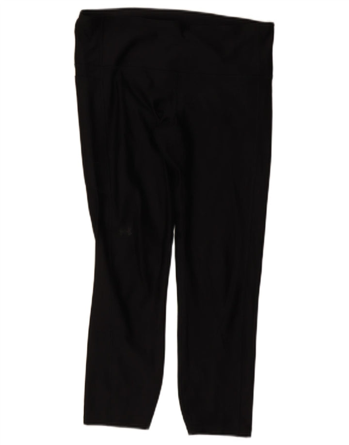 Under Armour Damen Capri-Leggings UK 14 Large Schwarz Polyester