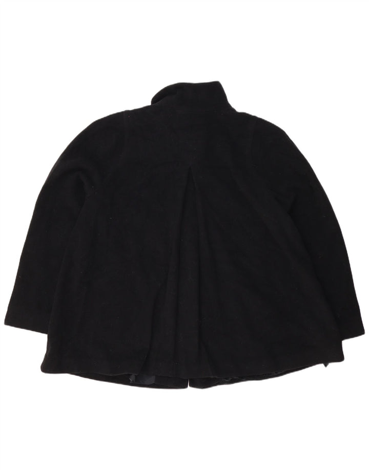 John Lewis Womens Overcoat UK 18 XL Black Wool
