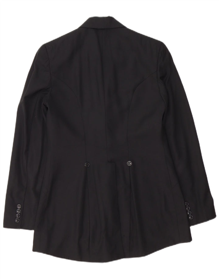 Ralph Lauren Veste blazer à 1 bouton pour femme US 8 en laine noire moyenne