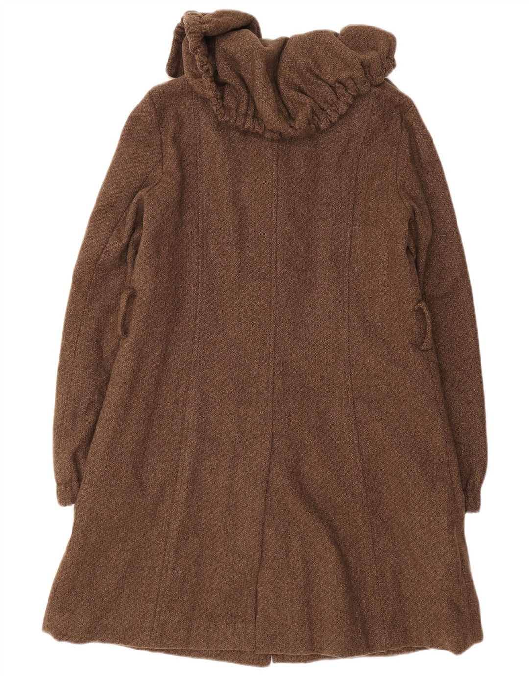 Liu Jo Womens Overcoat IT 42 Medium Brown Wool