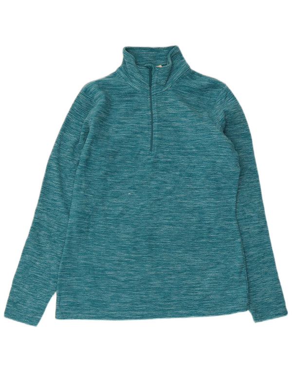 Mountain Warehouse Dame lynlås-hals Fleece Jumper UK 10 Small Blue Flecked