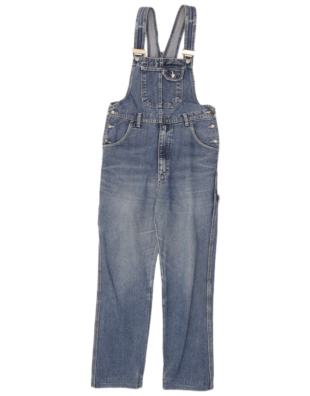 Vintage Womens Dungarees Jeans W31 L29 Blue Cotton