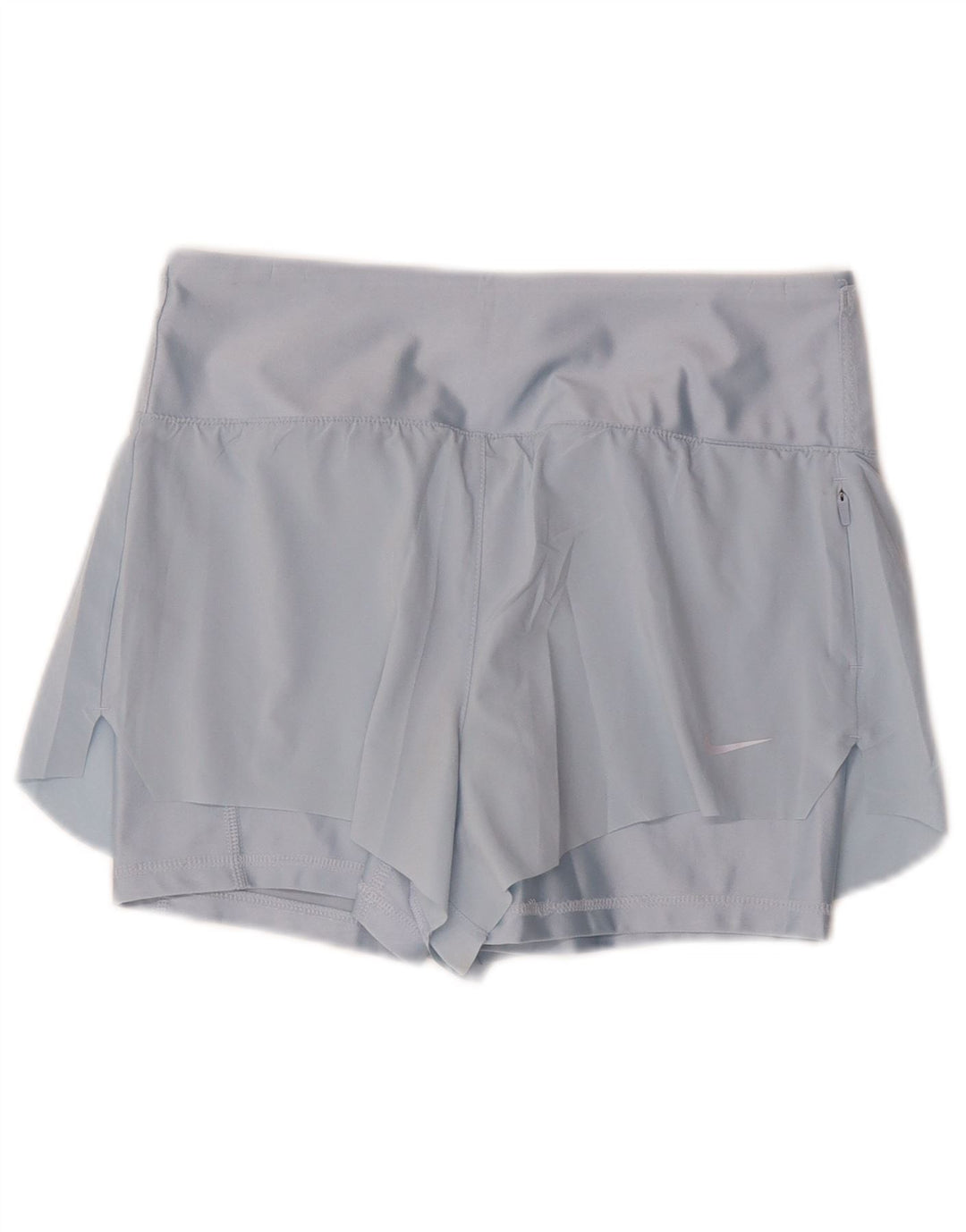 Nike Short de sport Dri Fit pour femme UK 10 Petit Bleu Polyester