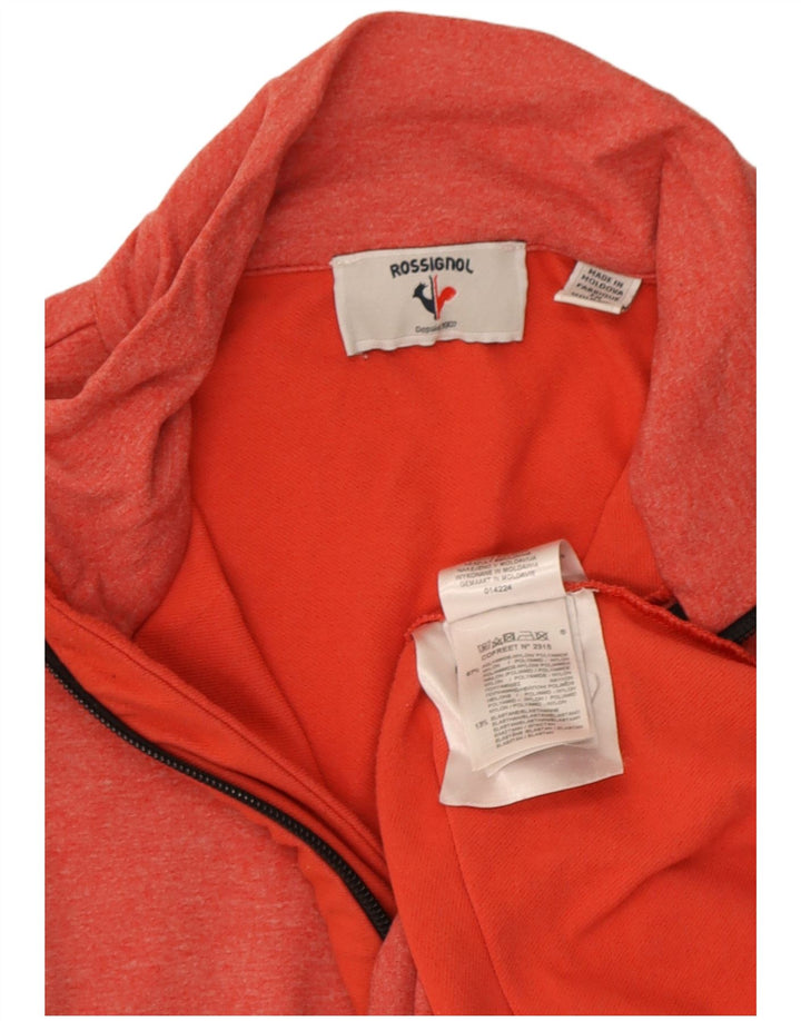Rossignol Mens Pullover Tracksuit Top Small Red Flecked Polyester