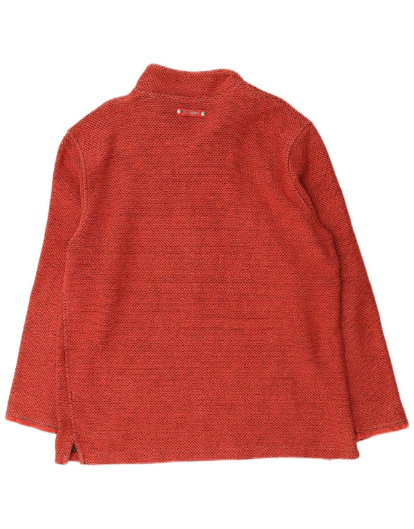 Weird Fish Herre Zip Neck Sweatshirt Jumper 2XL Rød Bomuld