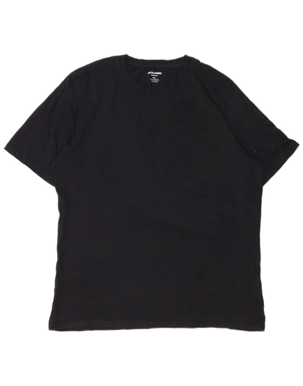 T-shirt męski Jack & Jones Top 2XL, czarny, bawełniany