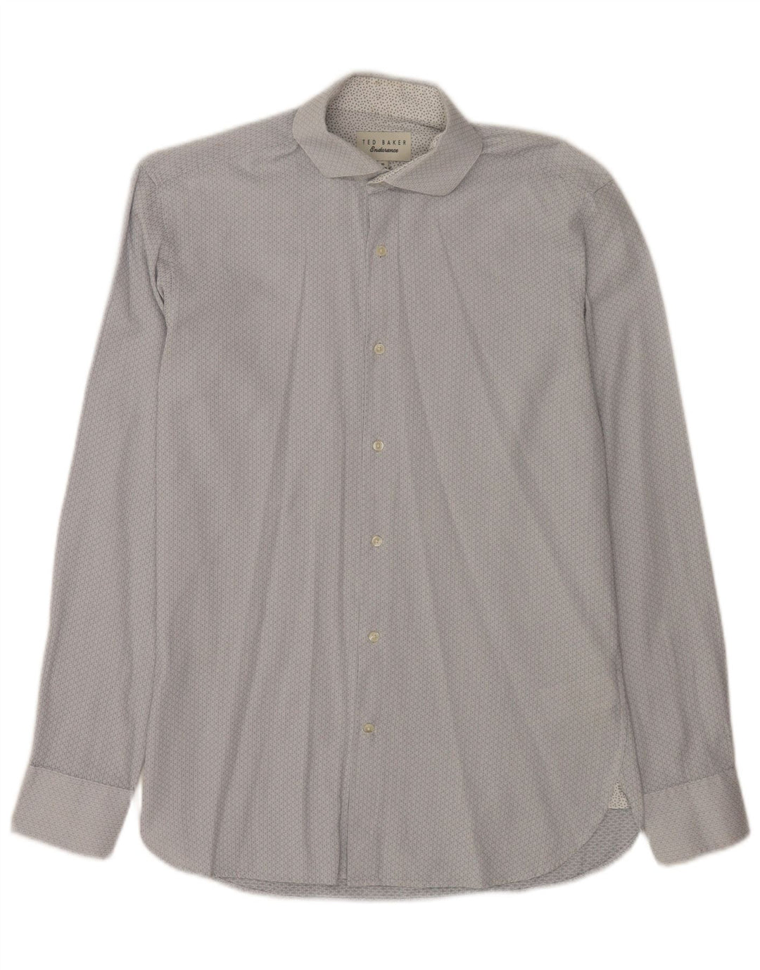 Ανδρικό πουκάμισο Ted Baker Νούμερο 15 Medium Blue Geometric Cotton