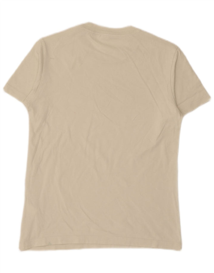 Converse Womens T-Shirt Top UK 12 Medium Beige Cotton