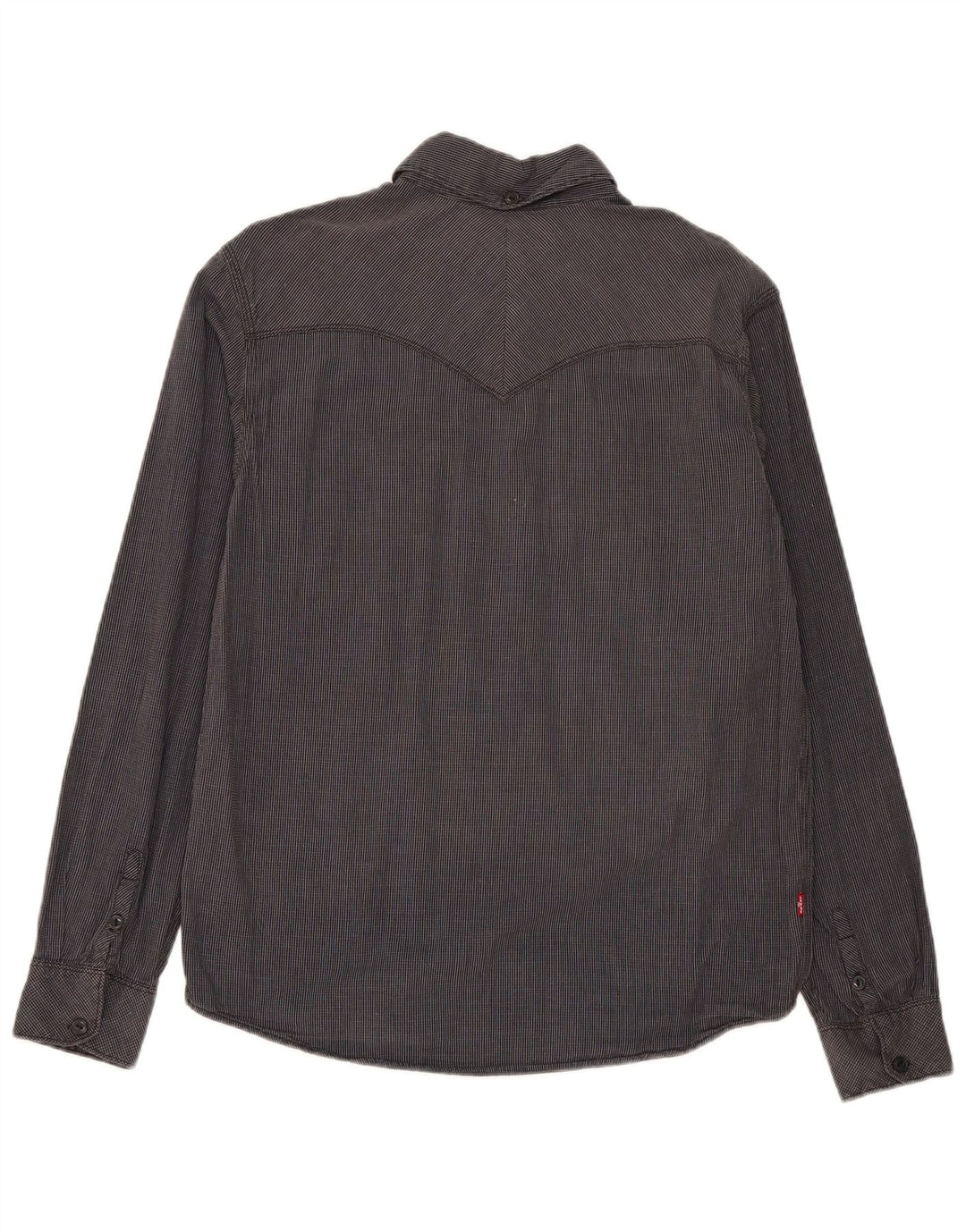 Levi's Herren-Hemd in Standard-Passform, mittelgrau, kariert, Baumwolle