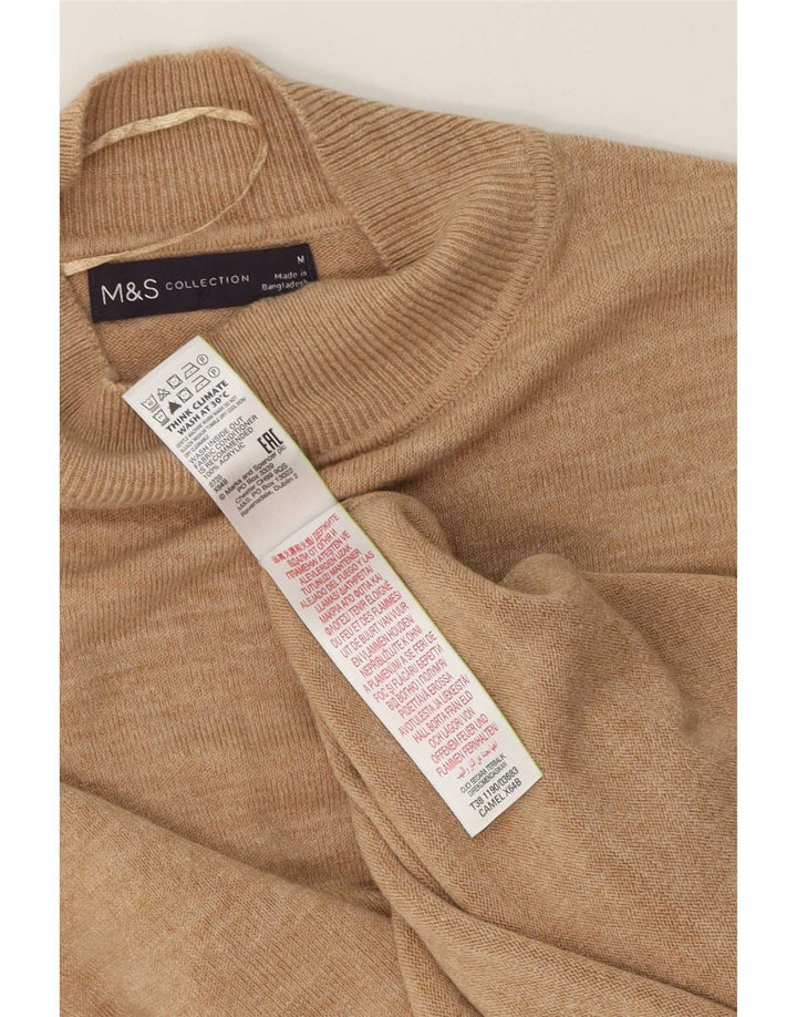 Marks & Spencer ženski džemper s kornjačičastim ovratnikom UK 14 Srednje bež