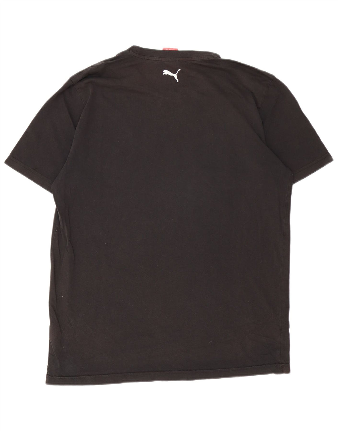 Puma Mens Graphic T-Shirt Top Large Black Cotton