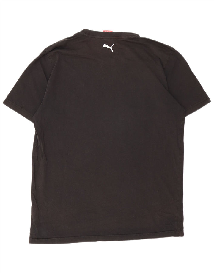Puma Mens Graphic T-Shirt Top Large Black Cotton