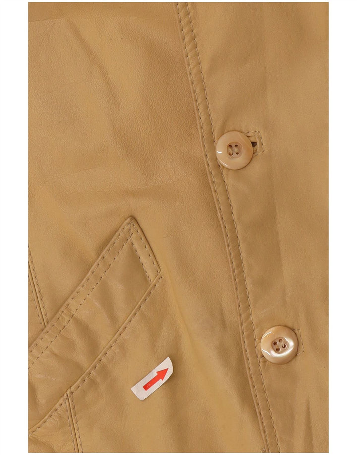 Vintage kvinde bomberjakke UK 10 Small Beige