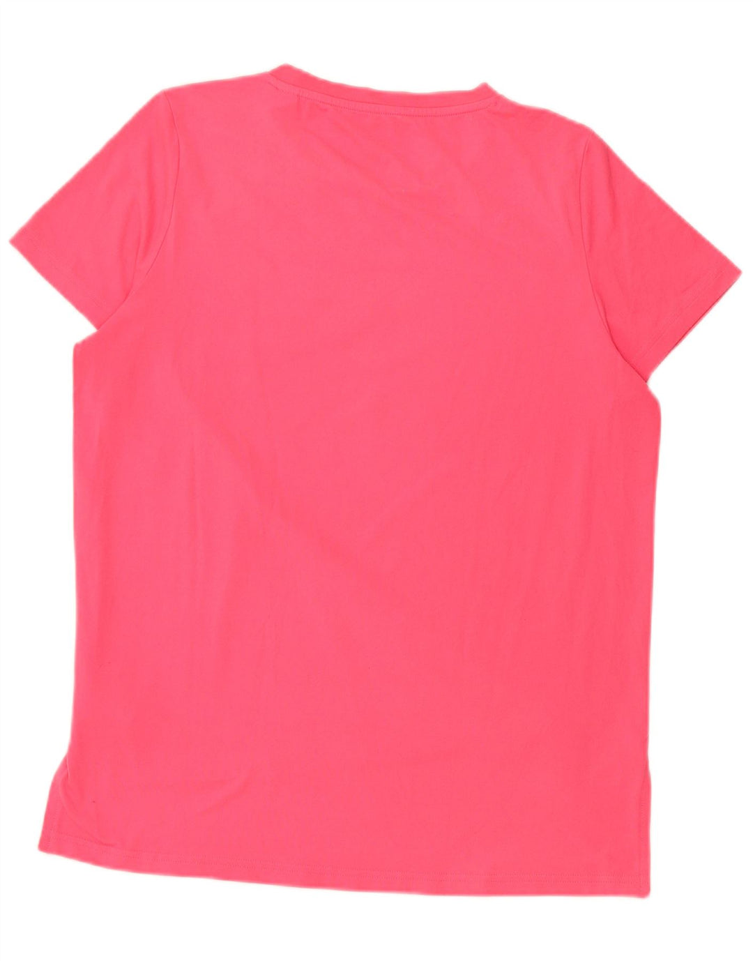 Adidas Womens Graphic T-Shirt Top UK 12/14 Medium Pink Polyester