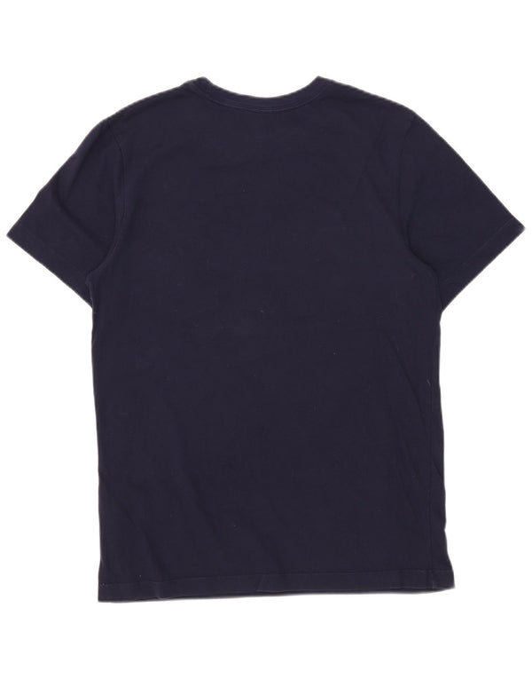 Nike Mens Dri Fit Graphic T-Shirt Top Small Navy Blue Cotton