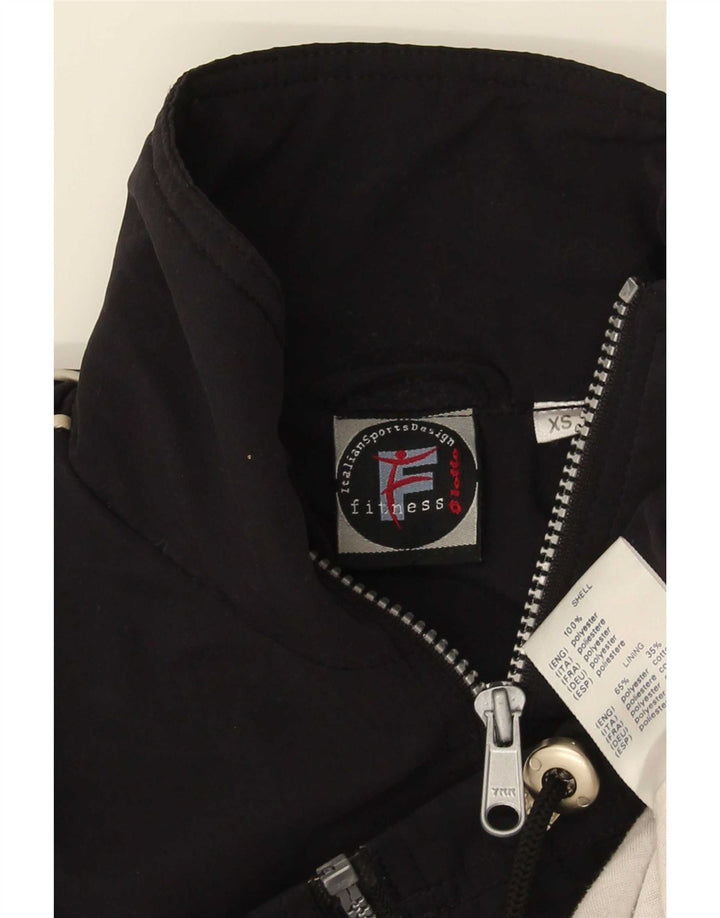Lotto Mens Loose Fit Tracksuit Top Jacket XS Black Polyester