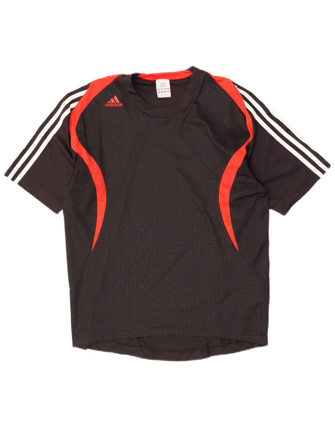 Adidas Mens T-Shirt Top Small Black Colourblock Polyester