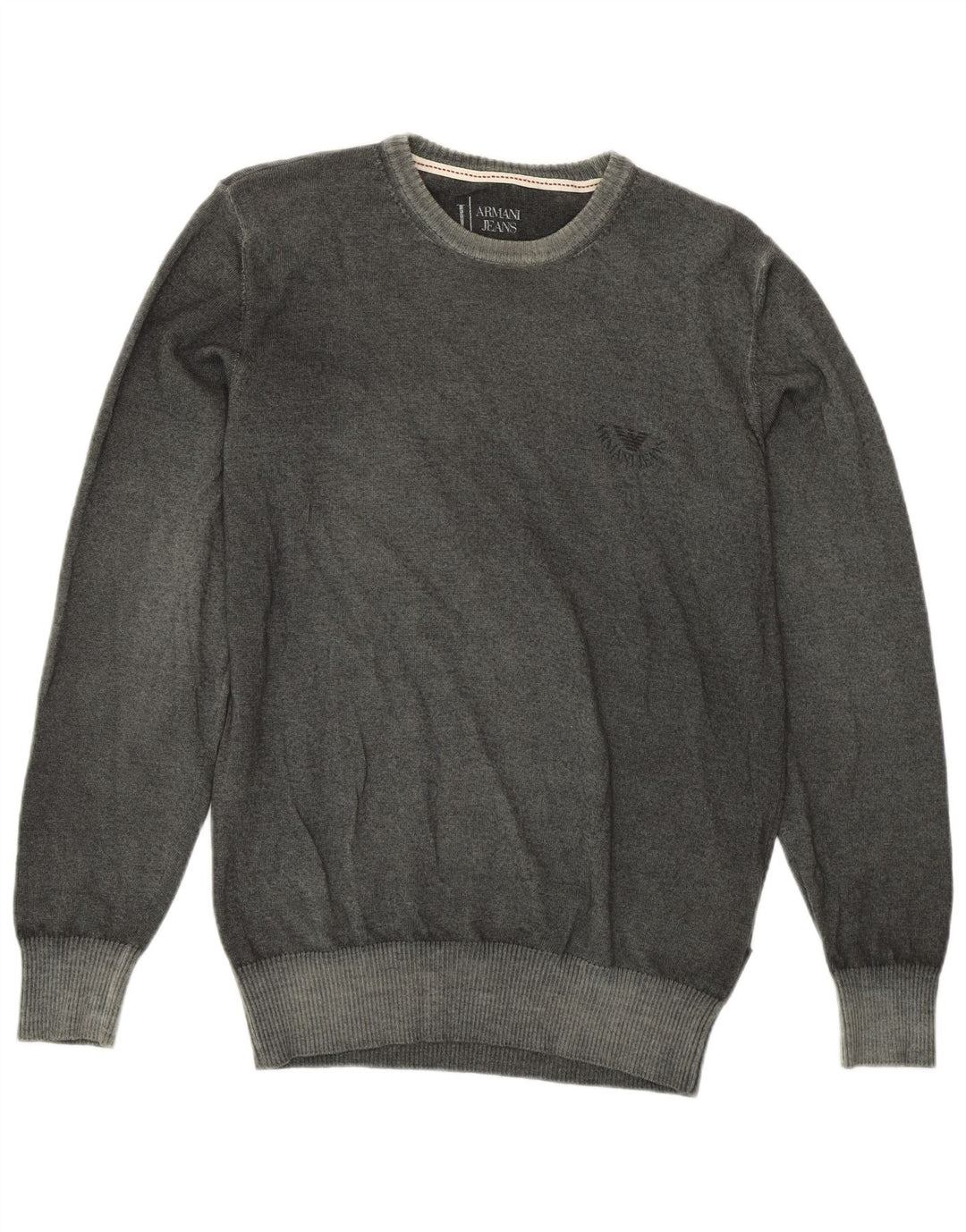 Armani Herre Crew Neck Jumper Sweater Medium Green New Wool