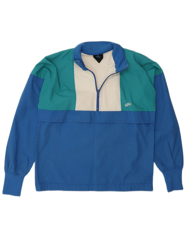 Odlo Mens Pullover Tracksuit Top Jacket Small Blue Colourblock