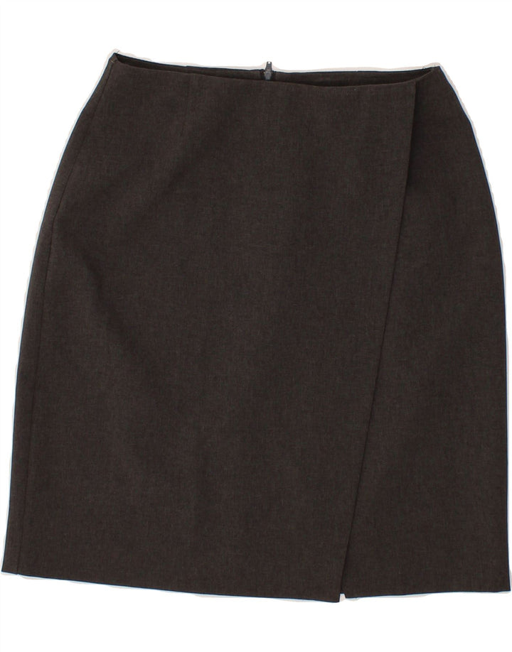 BENETTON Womens Pencil Skirt IT 42 Medium W28  Grey Polyester Vintage Benetton and Second-Hand Benetton from Messina Hembry 