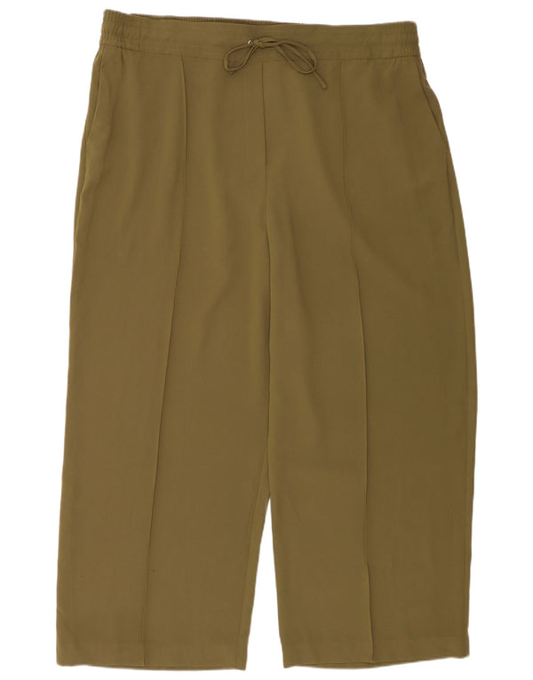 Marks & Spencer Damen-Freizeithose mit weitem Bein, UK 24 4XL W44 L30 Khaki