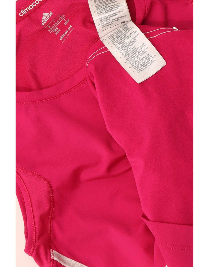 Canotta Adidas Climacool da donna UK 12/14 Poliammide rosa medio